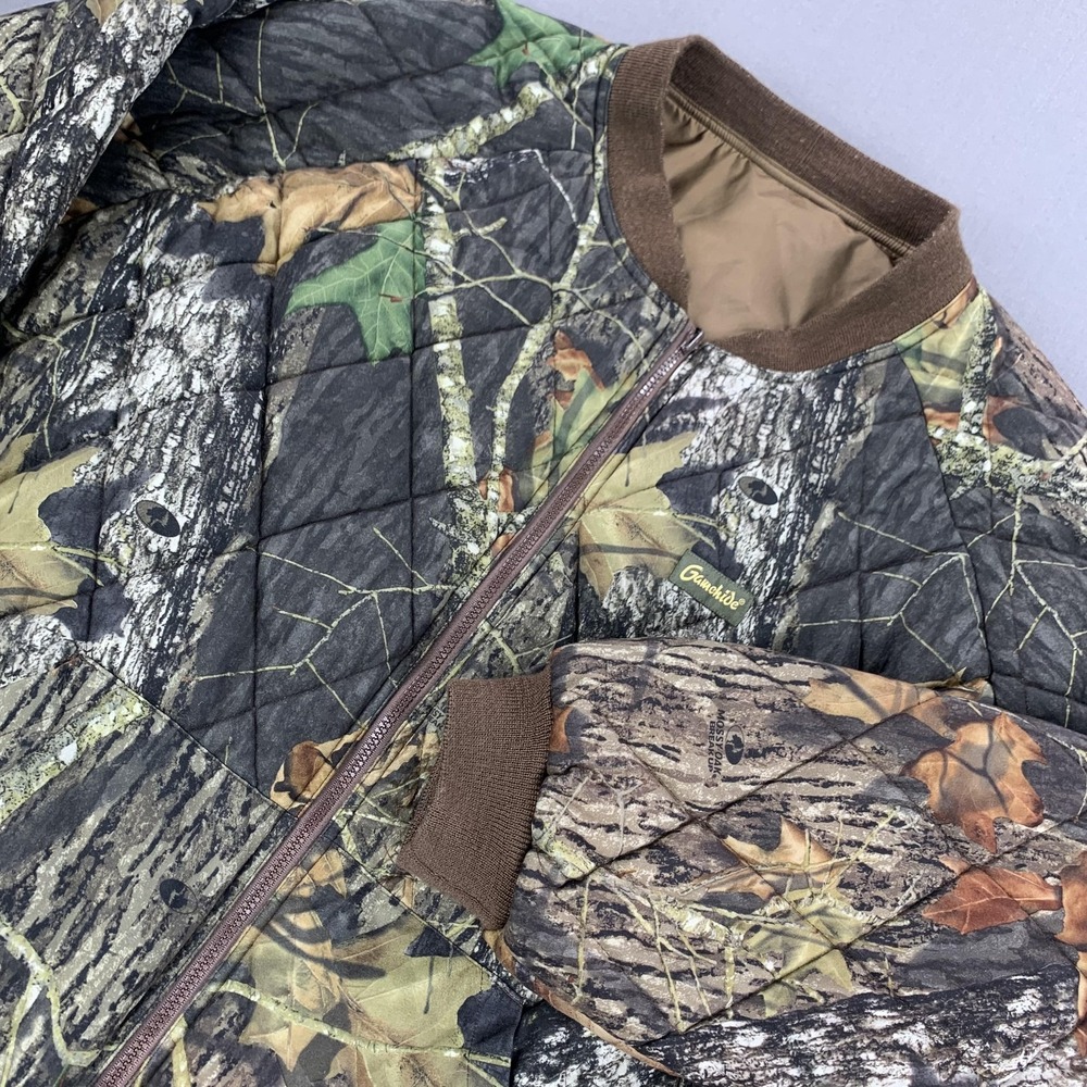 Gamehide Jacket Mens 3XL Camo‎ Mossy Oak Break-Up Quilted Bomber Hunting 706